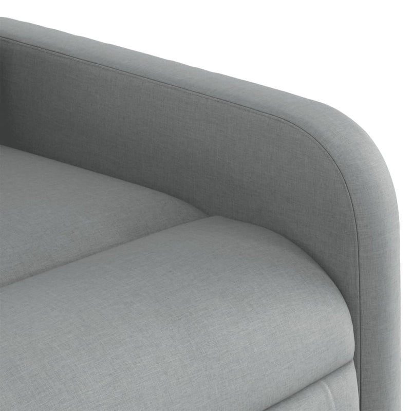 Fotoliu rabatabil, gri deschis, material textil