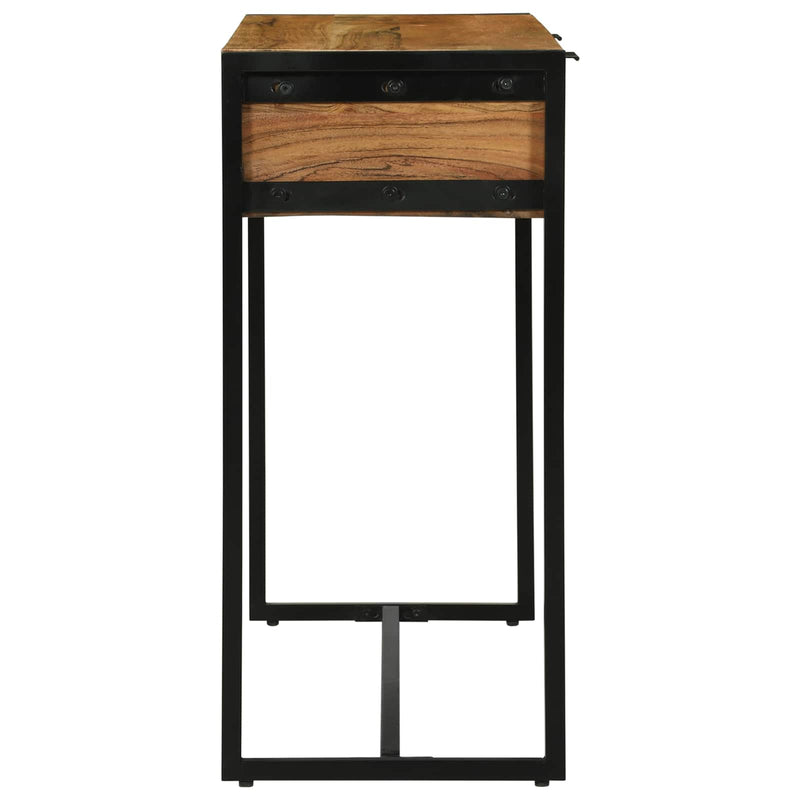 Masă de consolă Maro 90 x 35 x 75 cm Lemn Solid de Acacia