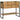 Masă de consolă Maro 90 x 35 x 80 cm Lemn Solid de Acacia