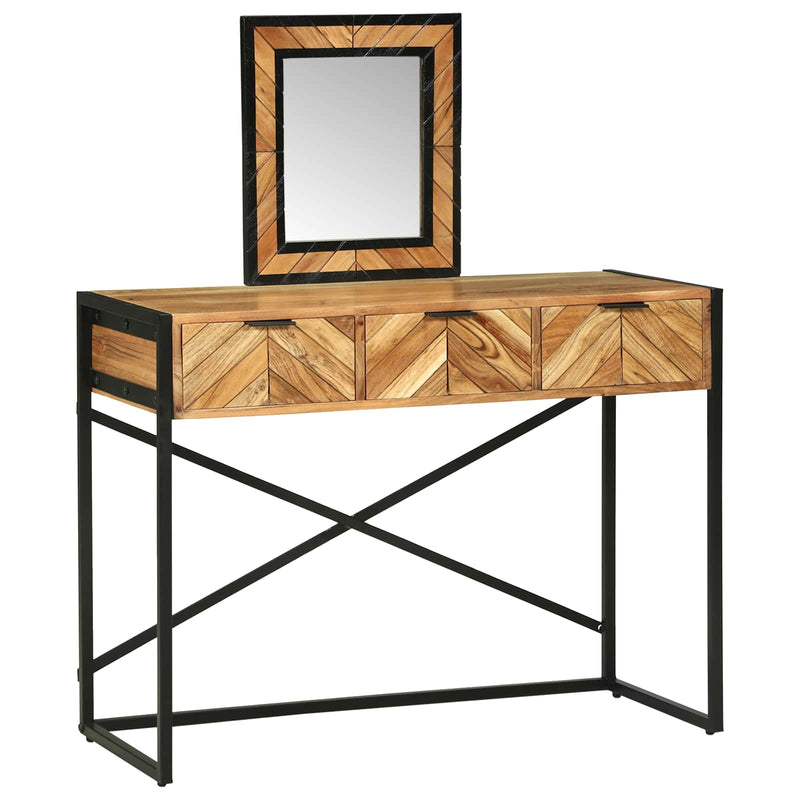 Masă de Machiaj Maro 100 x 40 x 120 cm Lemn Solid de Acacia