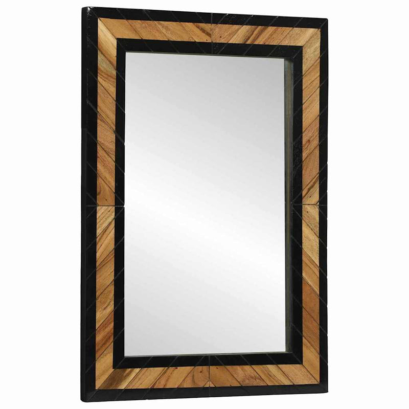 Ogledna de perete Dreptunghiular Negru și Maro 70 x 2 x 70 cm