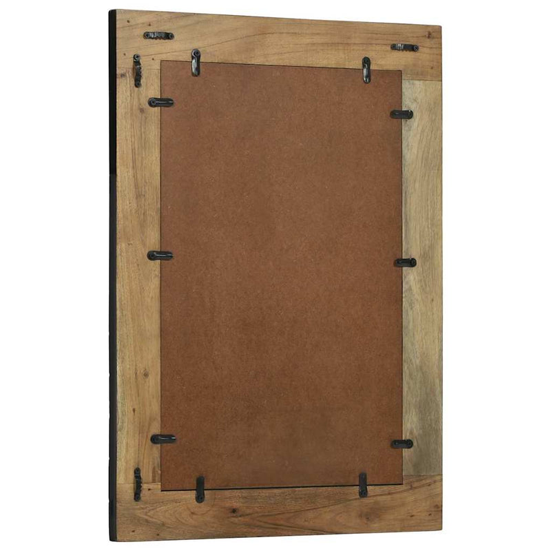 Ogledna de perete Dreptunghiular Negru și Maro 70 x 2 x 70 cm