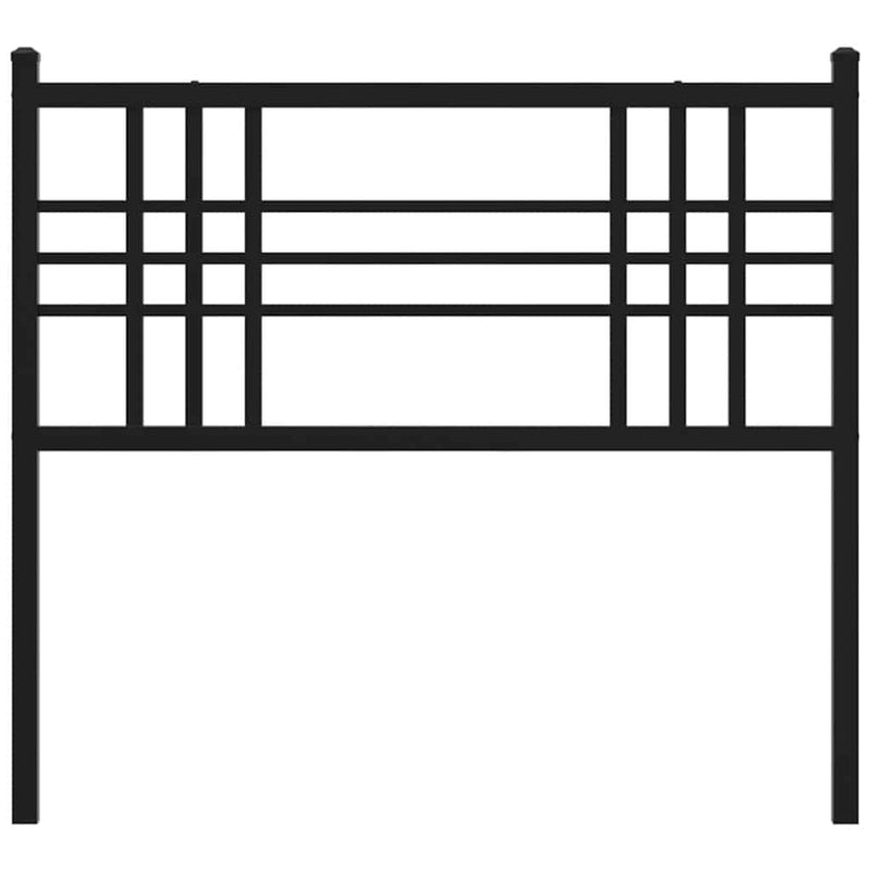 Tăblie de pat de schimb metalică, negru, 100 cm