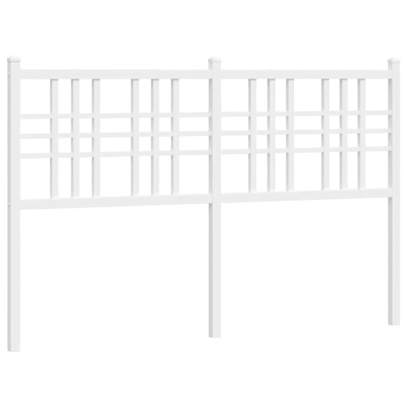 Tăblie de pat de schimb metalică, alb, 120 cm