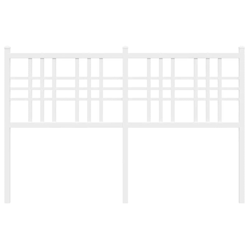 Tăblie de pat de schimb metalică, alb, 120 cm