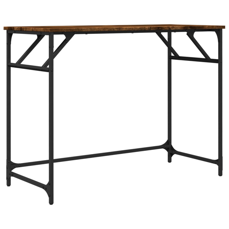 Birou stejar sonoma 100x45x76 cm lemn/oțel vopsit electrostatic
