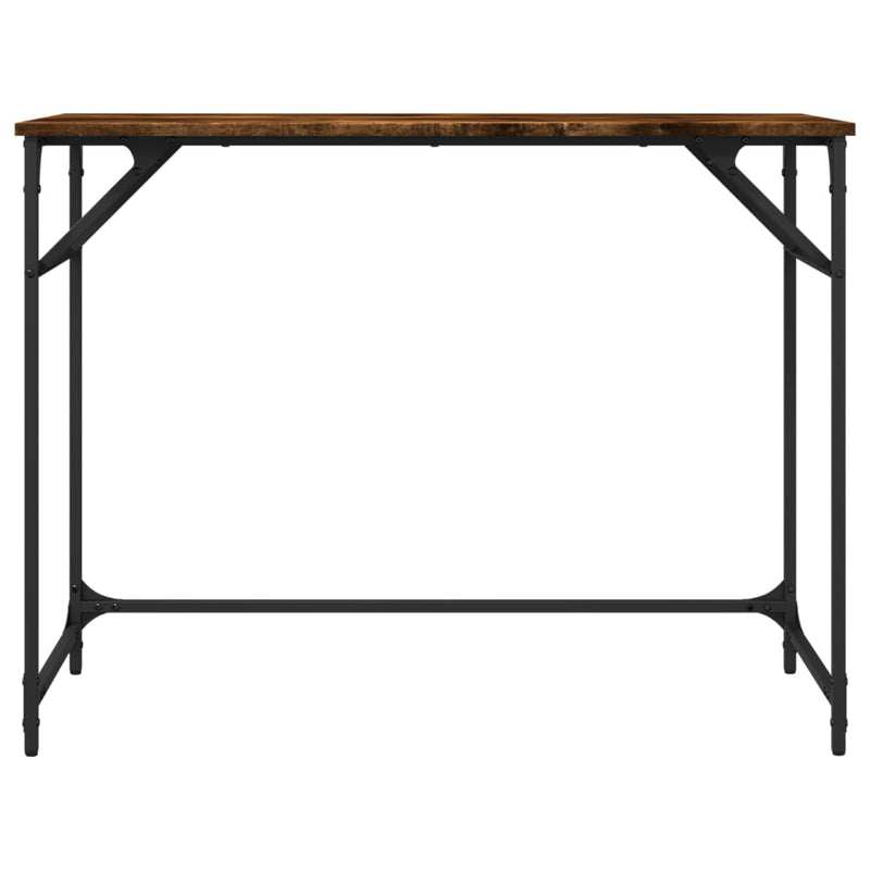 Birou stejar sonoma 100x45x76 cm lemn/oțel vopsit electrostatic