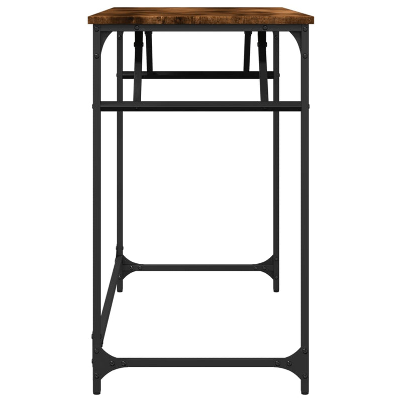 Birou stejar sonoma 100x45x76 cm lemn/oțel vopsit electrostatic