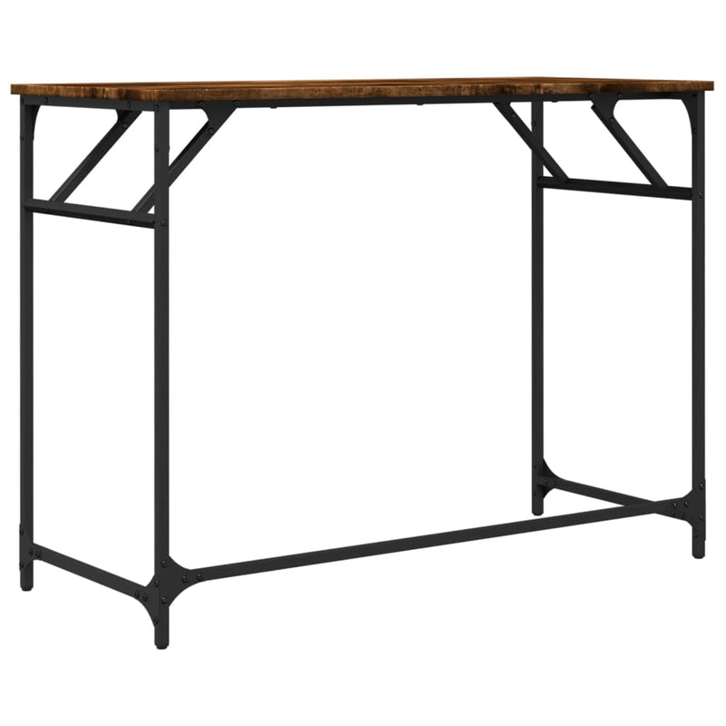 Birou stejar sonoma 100x45x76 cm lemn/oțel vopsit electrostatic