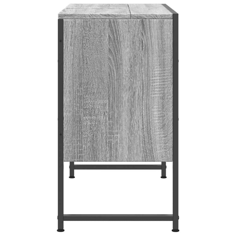 Dulap chiuveta de baie, gri sonoma, 80x33x60 cm, lemn compozit