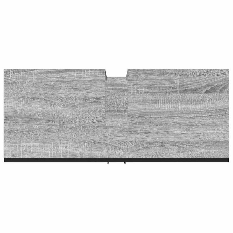 Dulap chiuveta de baie, gri sonoma, 80x33x60 cm, lemn compozit