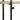 Raft de perete 90x20x116,5 cm, lemn masiv brut de mango