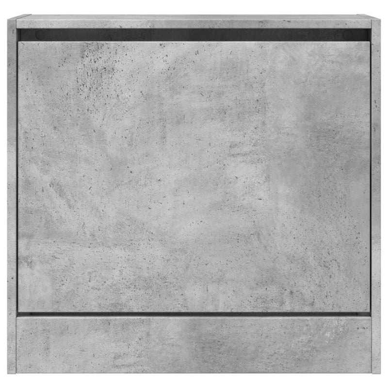 Pantofar, gri beton, 60x21x57 cm, lemn compozit