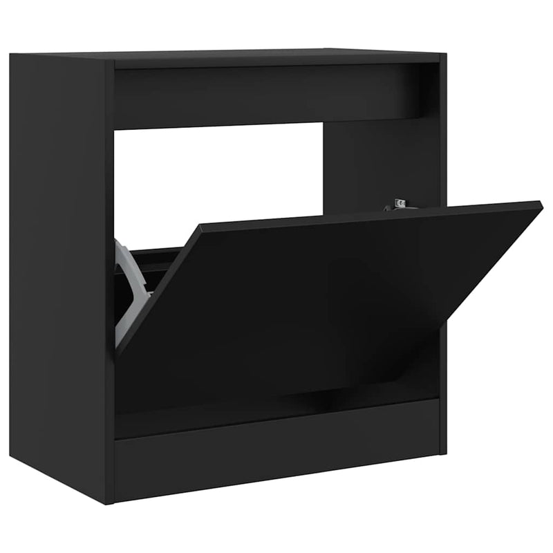 Pantofar, negru, 60x34x63,5 cm, lemn compozit