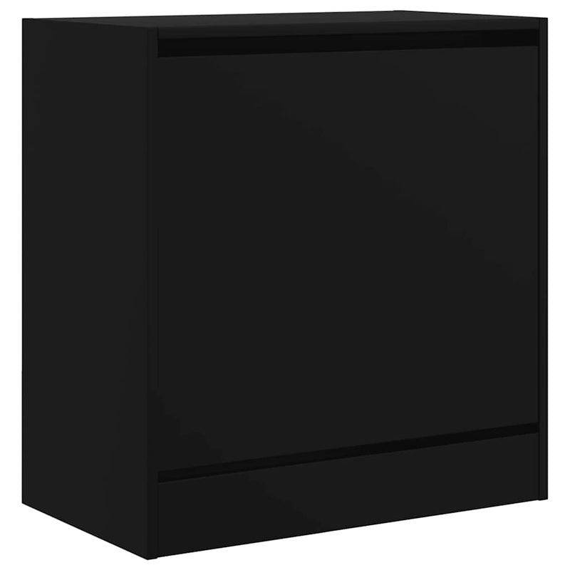 Pantofar, negru, 60x34x63,5 cm, lemn compozit