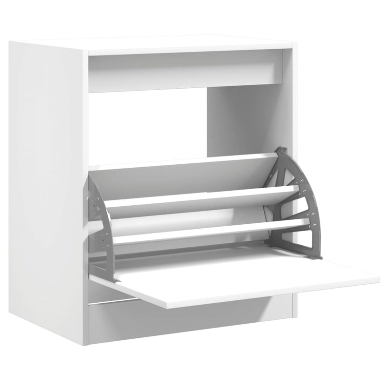 Pantofar, alb, 60x42x69 cm, lemn prelucrat