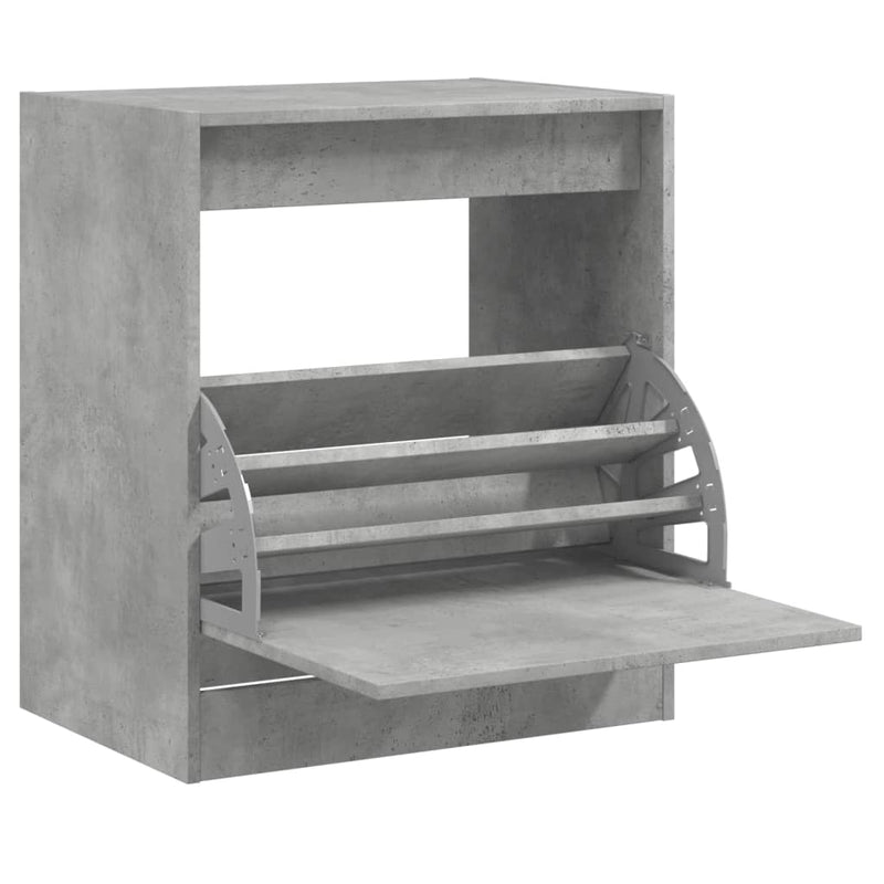 Pantofar, gri beton, 60x42x69 cm, lemn compozit