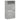 Pantofar, gri beton, 60x34x116 cm, lemn compozit