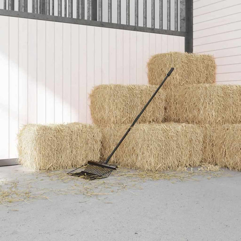 Mâner de furcă, negru, Ø3,5x127,5 cm, oțel