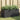 Jardinieră grădină cu 2 ghivece, negru, 72x30x32 cm poliratan