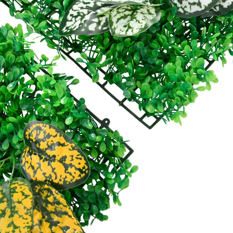 Gard din plante artificiale, 6 buc., verde, 40x60 cm