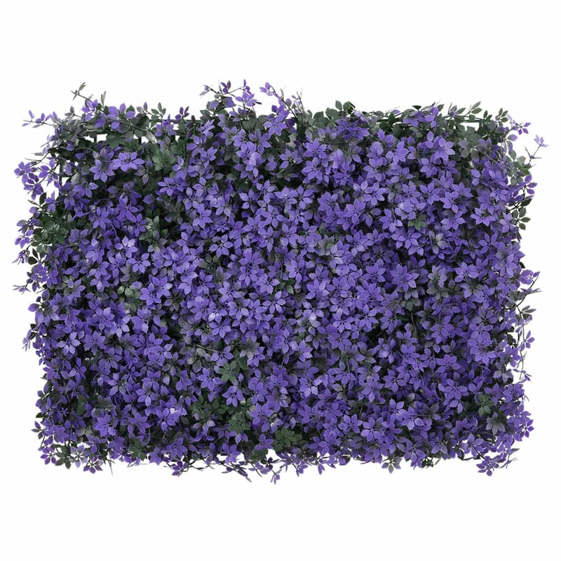 Gard din frunze artificiale, 24 buc., violet, 40x60 cm