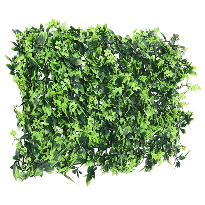 Gard din frunze artificiale, 6 buc., verde, 40x60 cm