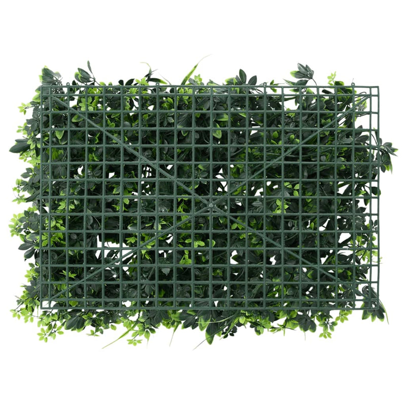 Gard din frunze artificiale, 6 buc., verde, 40x60 cm