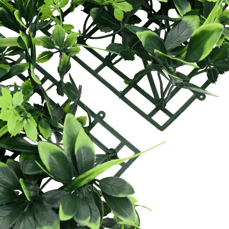 Gard din frunze artificiale, 24 buc., verde, 40x60 cm