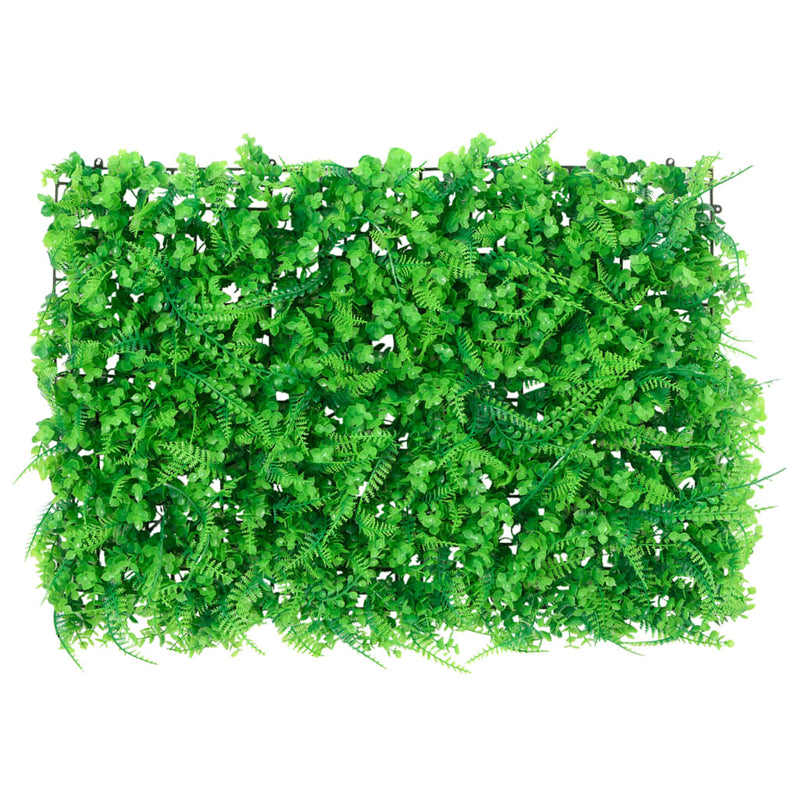Gard din frunze de ferigă artificiale, 24 buc, verde, 40x60 cm