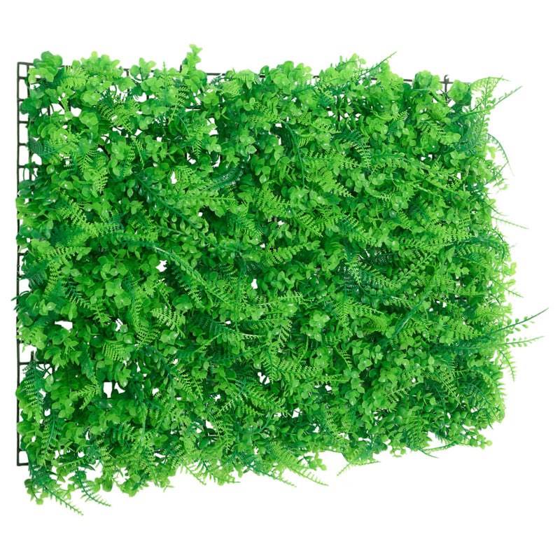 Gard din frunze de ferigă artificiale, 24 buc, verde, 40x60 cm