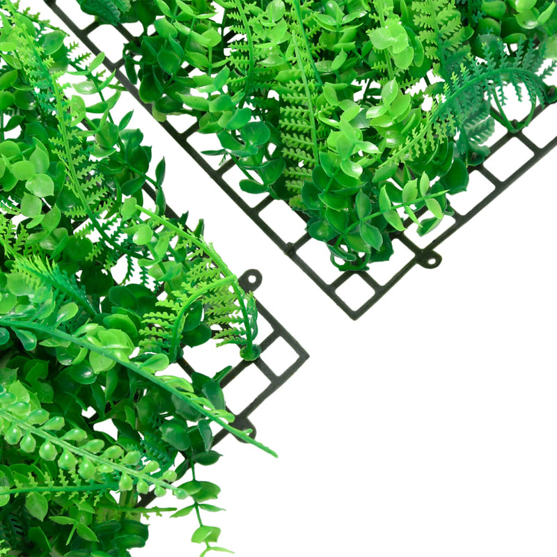 Gard din frunze de ferigă artificiale, 24 buc, verde, 40x60 cm
