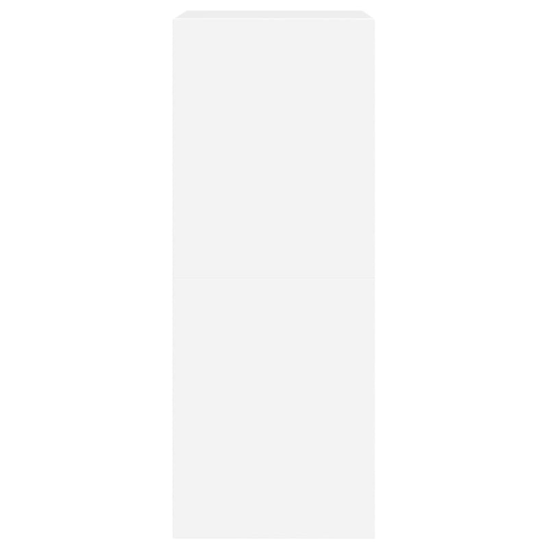 Dulap de pantofi cu 2 sertare rabatabile, alb, 60x42x108 cm