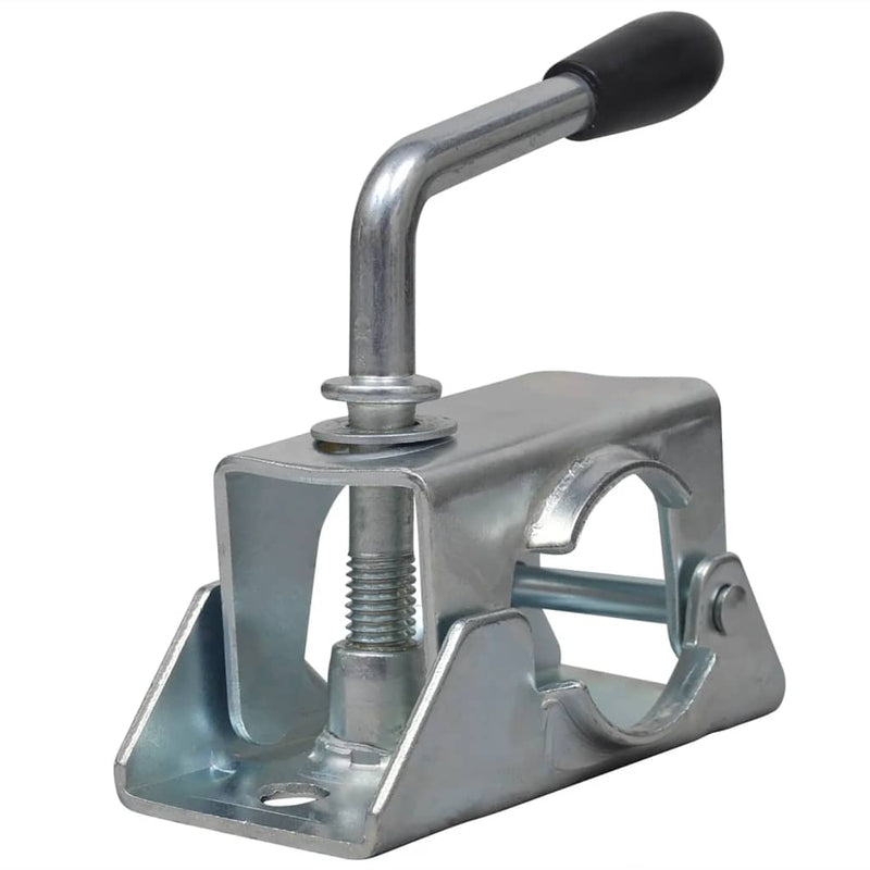 Roată manevră remorcă 60 mm 2 tub susținere/2 cleme despicate