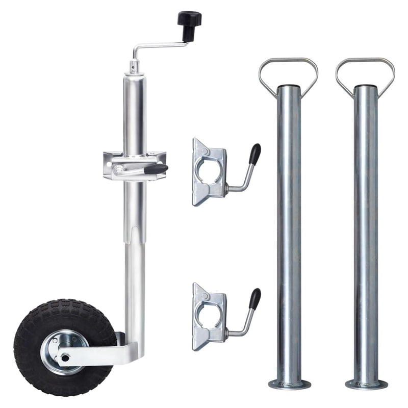 Roată manevră 48 mm 2 tub susținere/3 cleme despicate