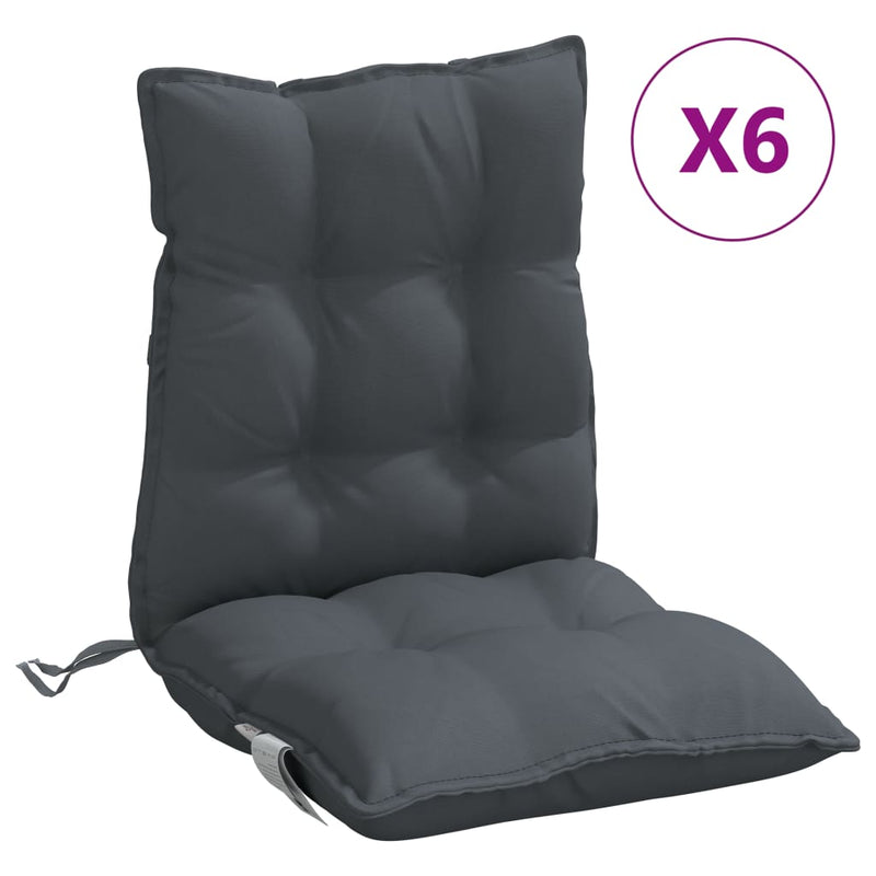 Perne pentru exterior 6 buc. Antracit 100 x 50 x 7 cm Niciunul