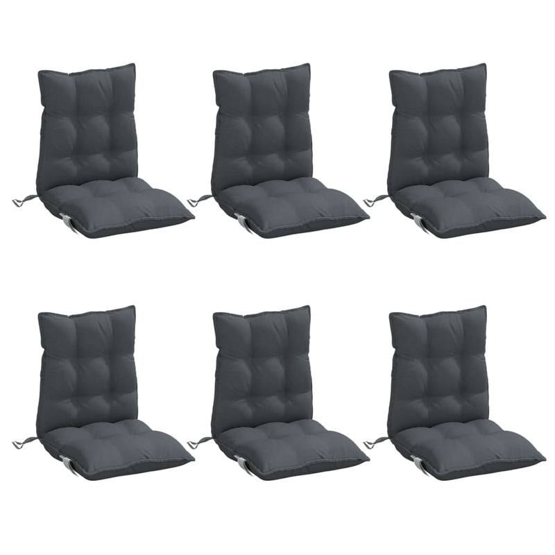 Perne pentru exterior 6 buc. Antracit 100 x 50 x 7 cm Niciunul
