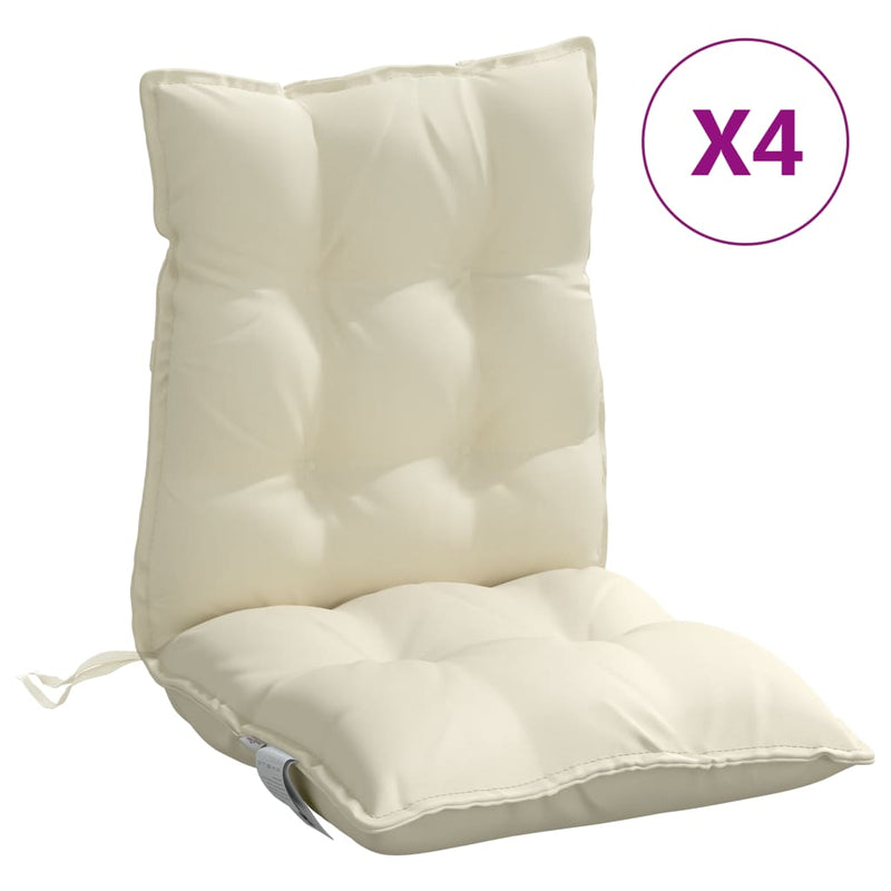 Perne pentru exterior 4 buc. Crem 100 x 50 x 7 cm