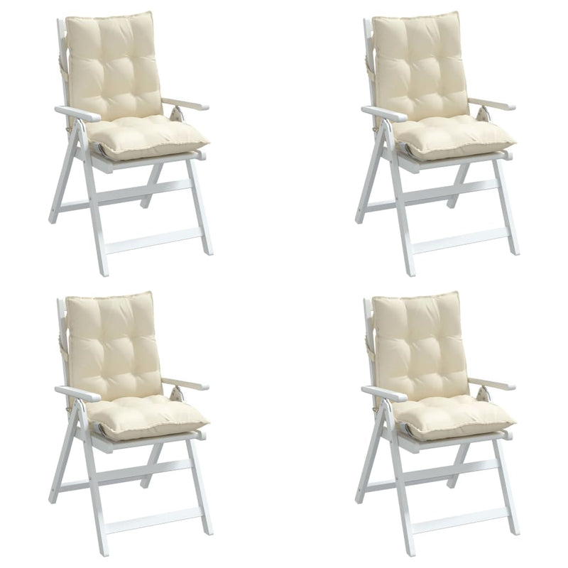 Perne pentru exterior 4 buc. Crem 100 x 50 x 7 cm