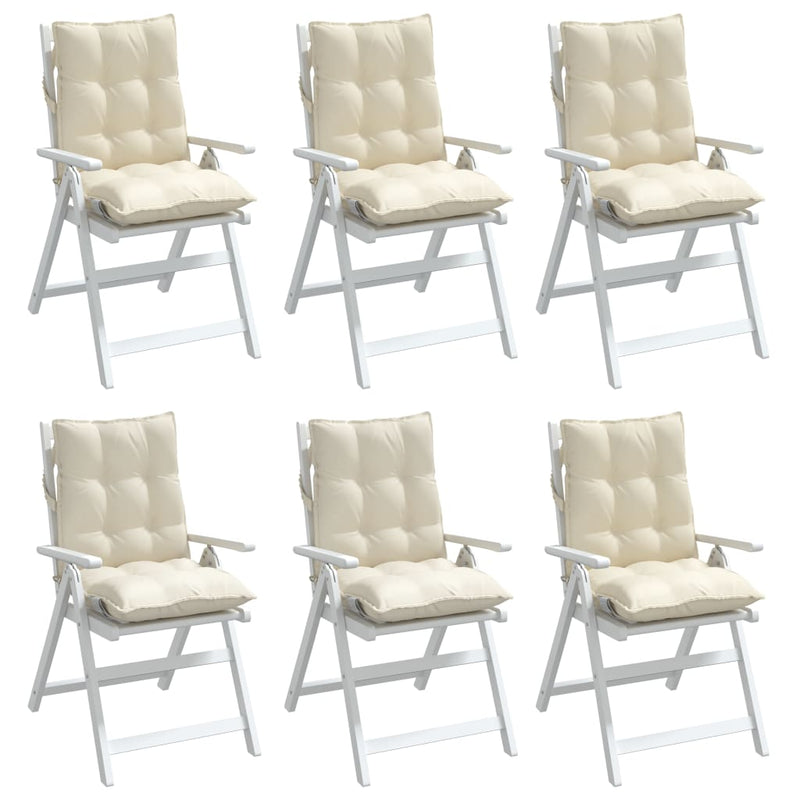 Perne pentru exterior 6 buc. Crem 100 x 50 x 7 cm