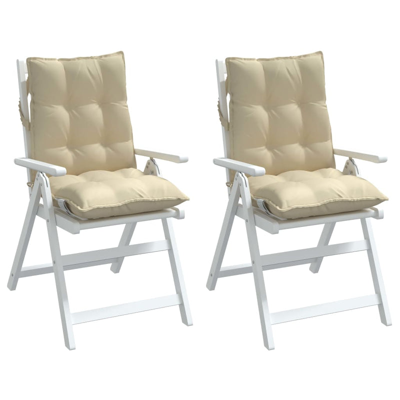 Perne pentru exterior 2 buc. Bej 100 x 50 x 7 cm