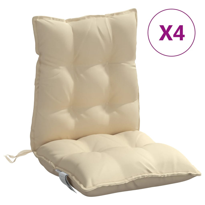 Perne pentru exterior 4 buc. Bej 100 x 50 x 7 cm