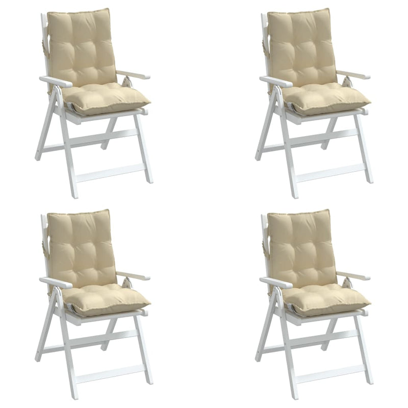 Perne pentru exterior 4 buc. Bej 100 x 50 x 7 cm