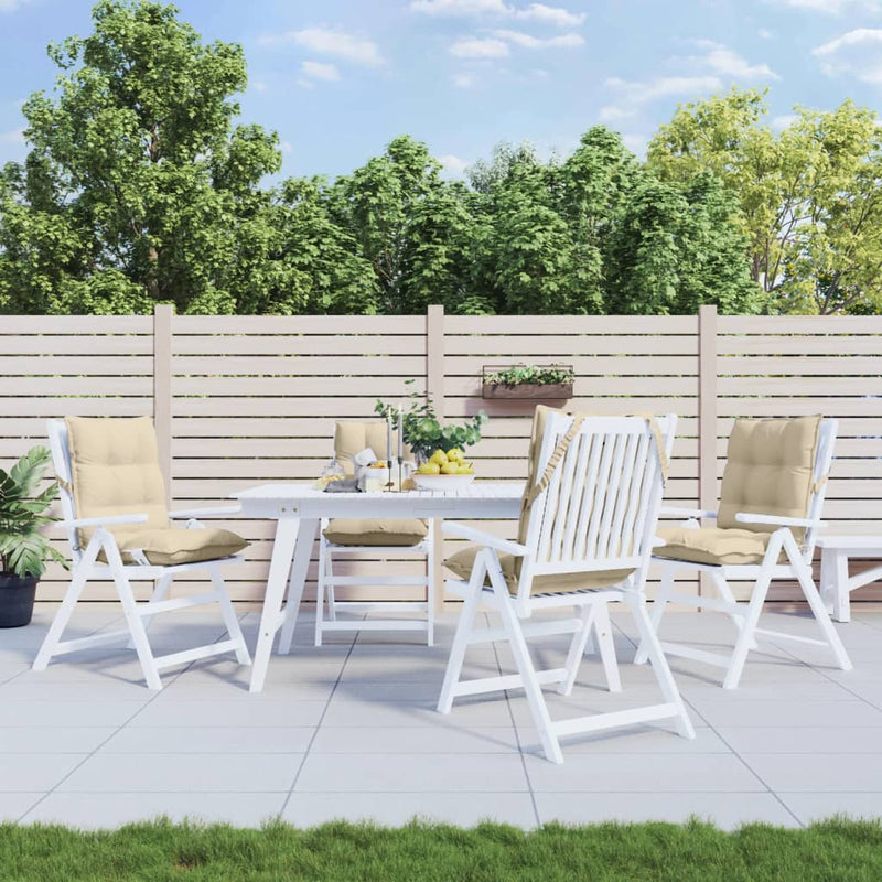 Perne pentru exterior 4 buc. Bej 100 x 50 x 7 cm