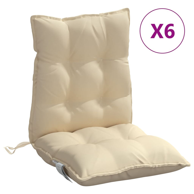 Perne pentru exterior 6 buc. Bej 100 x 50 x 7 cm