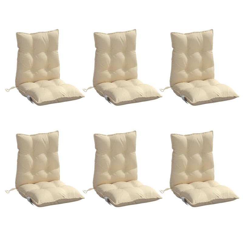 Perne pentru exterior 6 buc. Bej 100 x 50 x 7 cm