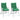 Perne pentru exterior 2 buc. Verde 100 x 50 x 7 cm