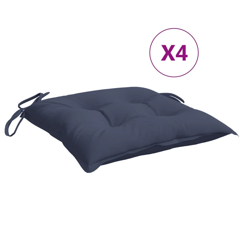 Perne de scaun 4 buc. bleumarin 50x50x7 cm textil oxford
