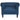 Fotoliu Chesterfield, albastru, material textil