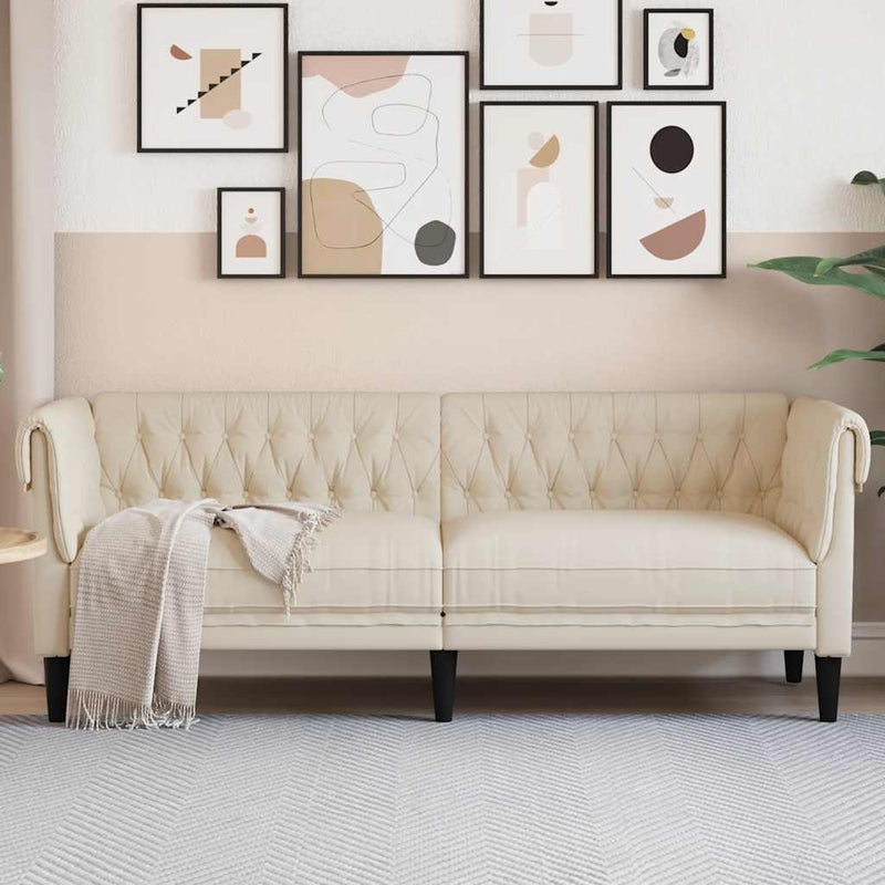 Canapea Chesterfield cu 3 locuri, in